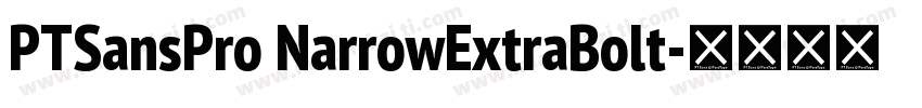 PTSansPro NarrowExtraBolt字体转换
